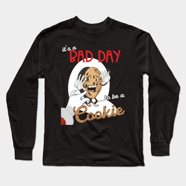 A Bad Day To Be A Cookie - Christmas Long Sleeve T-Shirt by TuuliTuule